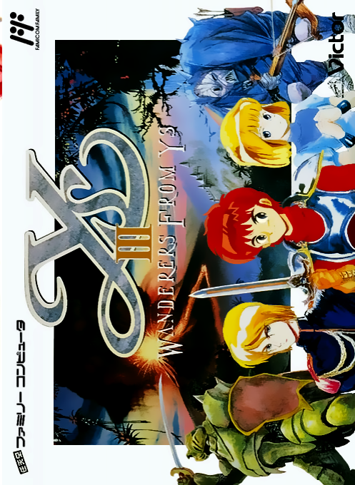 Ys III - Wanderers from Ys (Japan) box art